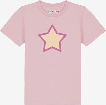 T-Shirt 'Stern' watabout.kids en rose : devant
