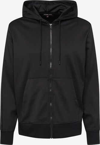 Michael Kors - Sudadera con cremallera en negro: frente