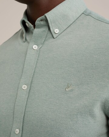 WE Fashion Slim Fit Hemd in Grün