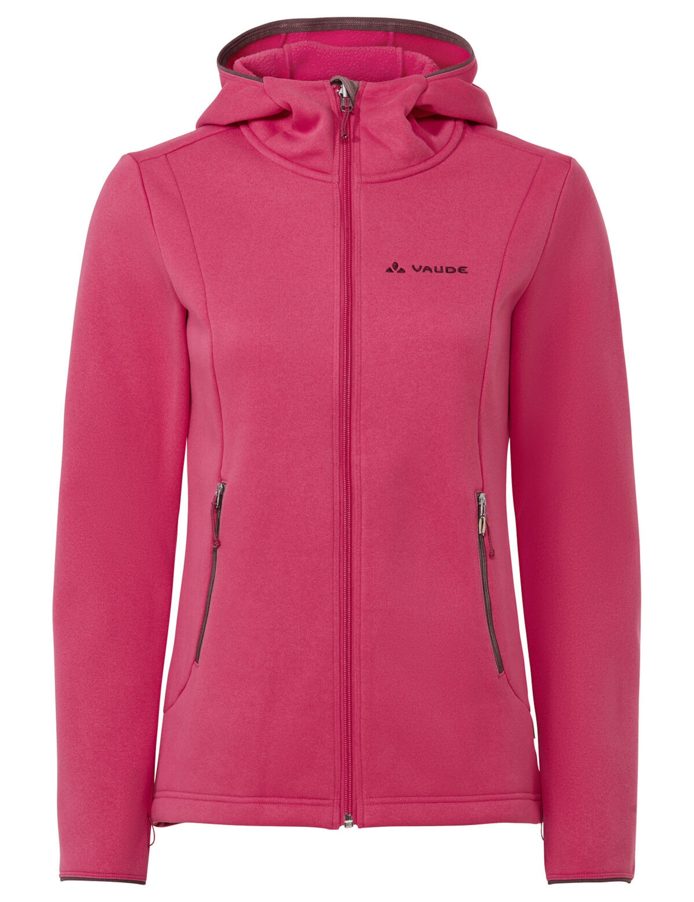 VAUDE Funktionsfleecejacke 'Idris' in Pink: Vorderseite