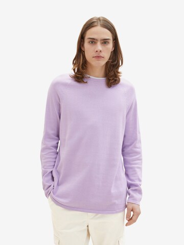 TOM TAILOR DENIM Sweater in Purple