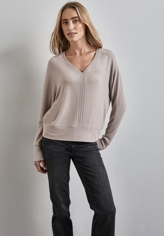 STREET ONE Sweater in Beige: front