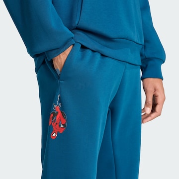 ADIDAS SPORTSWEAR Tapered Sportbroek 'Marvel Spider-Man' in Blauw