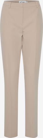Regular Pantalon chino 'IHLexi' ICHI en beige : devant