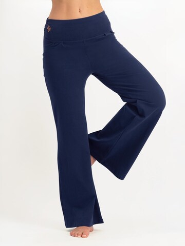 Urban Goddess Yoga & Activewear Wide leg Workout Pants 'Maeve' in Blue