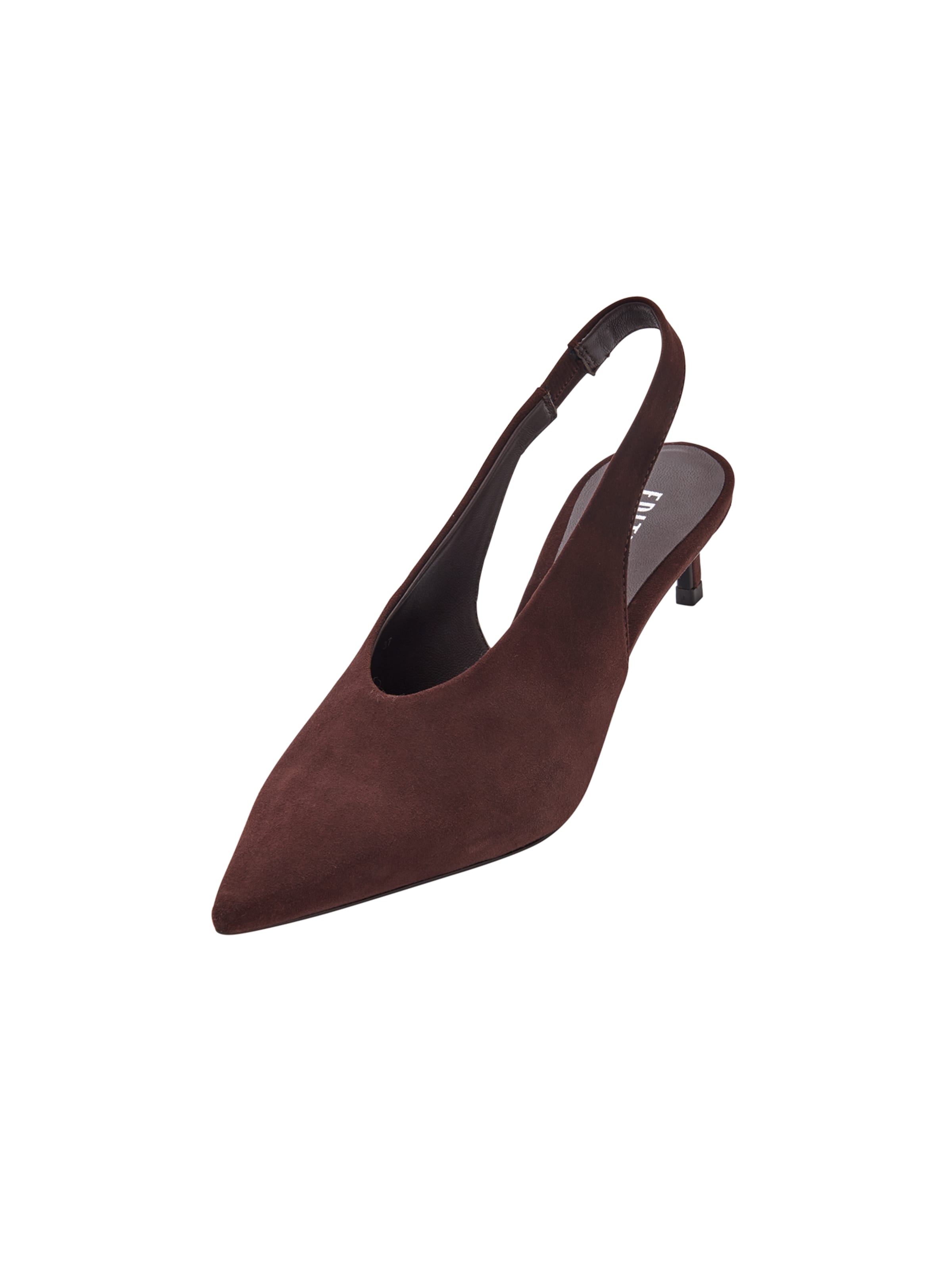 EDITED Slingback pumps 'Tessa' i brun: framsida