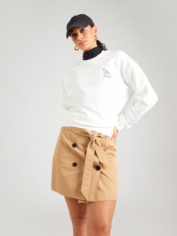 Pepe Jeans Mikina - Biela: predná strana