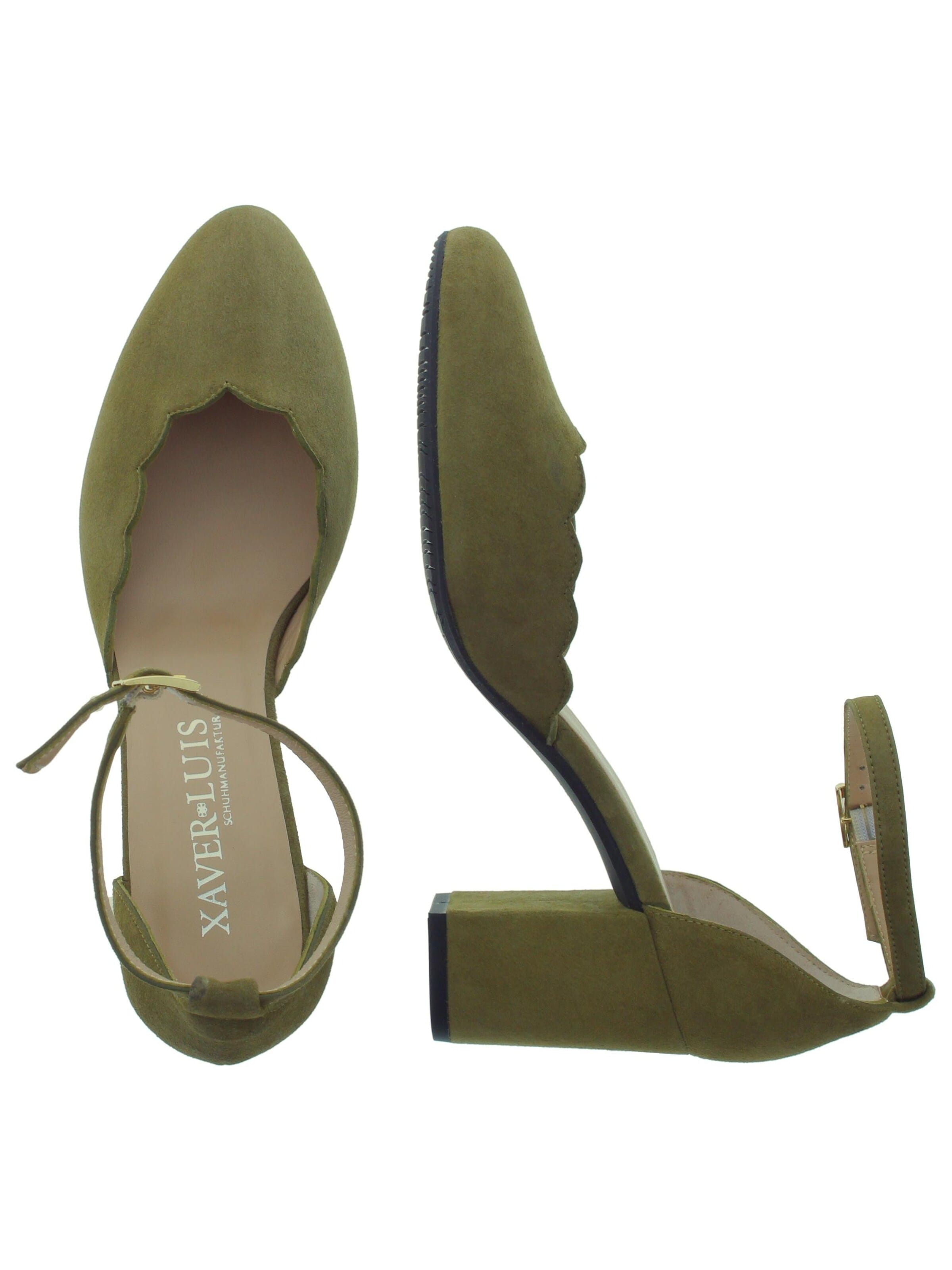 XAVER LUIS Schuhmanufaktur Pumps 'VIOLA' in Green