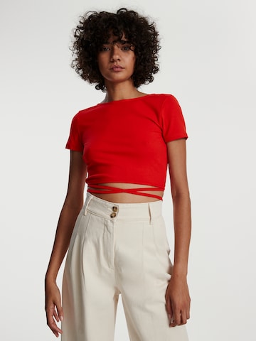 EDITED Shirt 'River' in Rood: voorkant