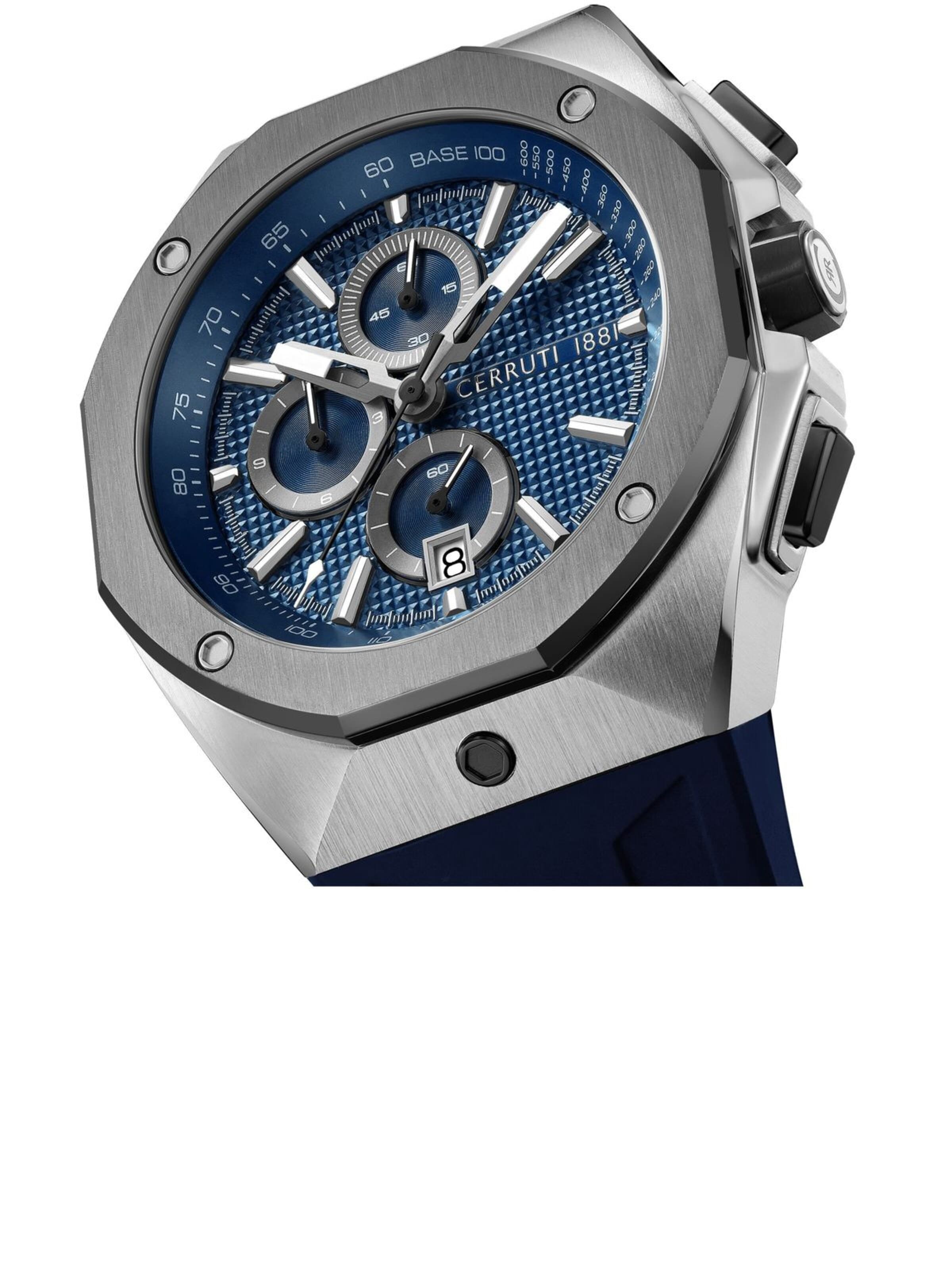 CERRUTI 1881 Analoog horloge 'Chronograph AREZZO' in Blauw