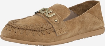 MOU - Sapato Slip-on em castanho: frente