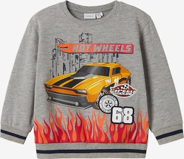 pilka NAME IT Megztinis be užsegimo 'NMMJAKI HOTWHEELS': priekis