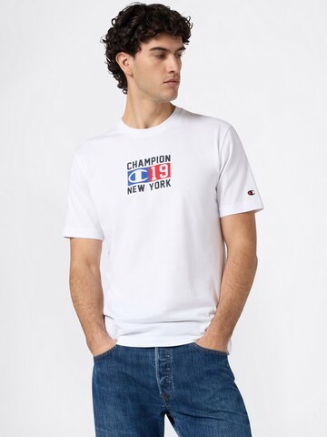 T-Shirt Champion Authentic Athletic Apparel en blanc : devant