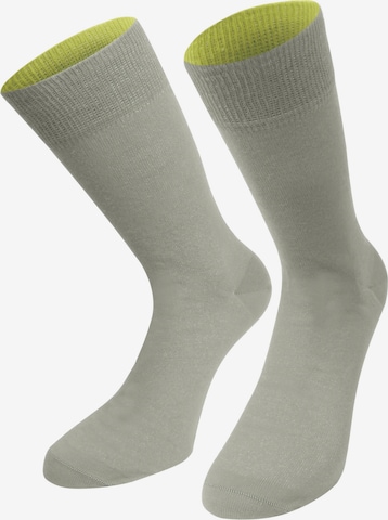 normani Socks 'Bi-Color' in Grey: front