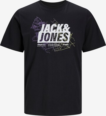 JACK & JONES Shirt 'MAP' in Zwart: voorkant