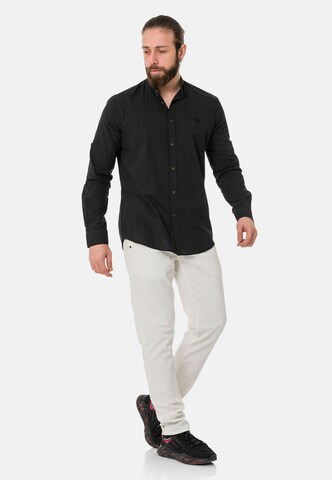CIPO & BAXX Regular fit Button Up Shirt in Black