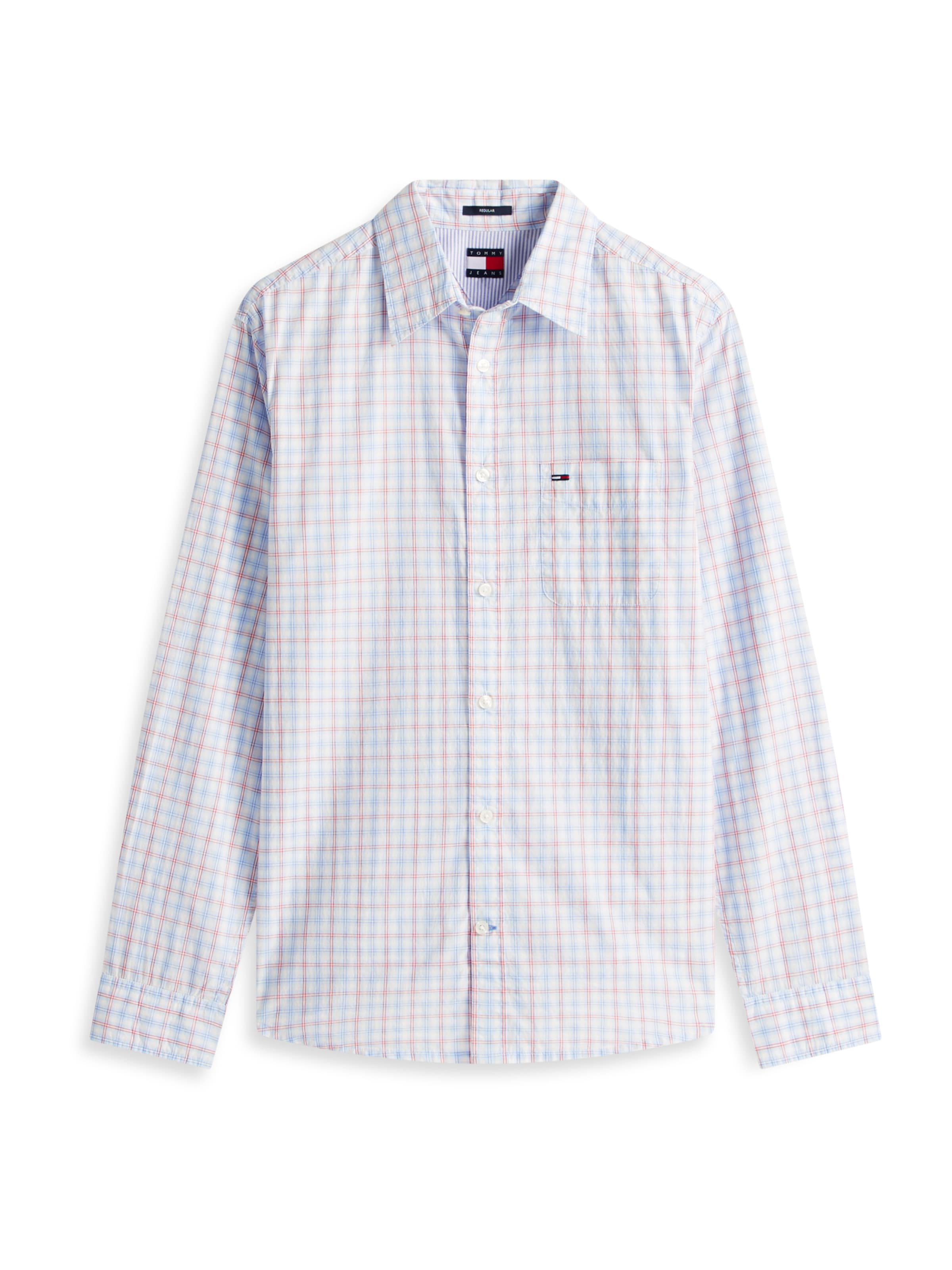 Tommy JeansRegular Fit Košulja - bijela boja: prednji dio