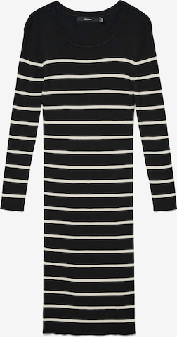 VERO MODAPletena haljina 'VMGIZELLE' - crna boja: prednji dio