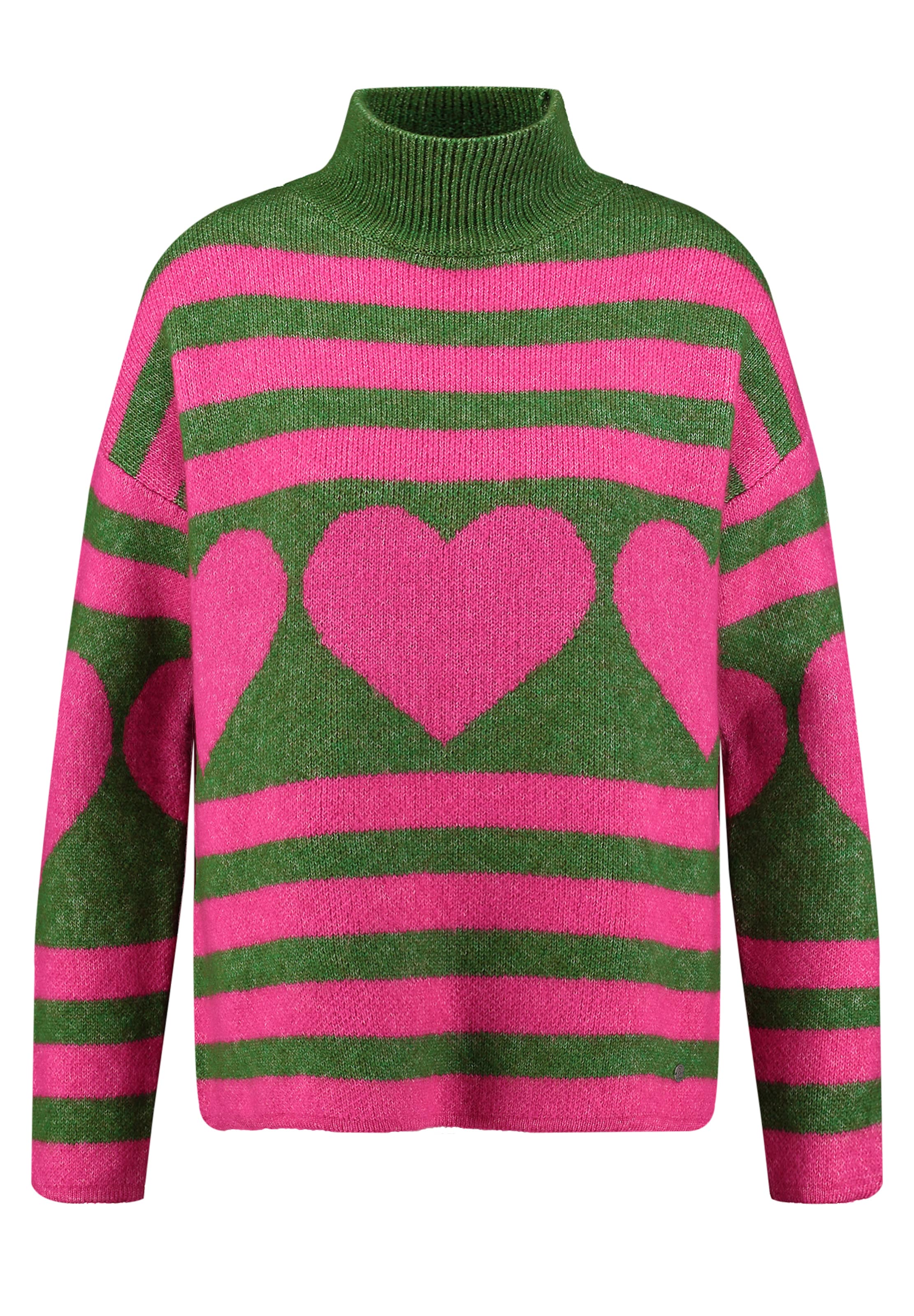 Key Largo Sveter 'Dear' - Zelená: predná strana