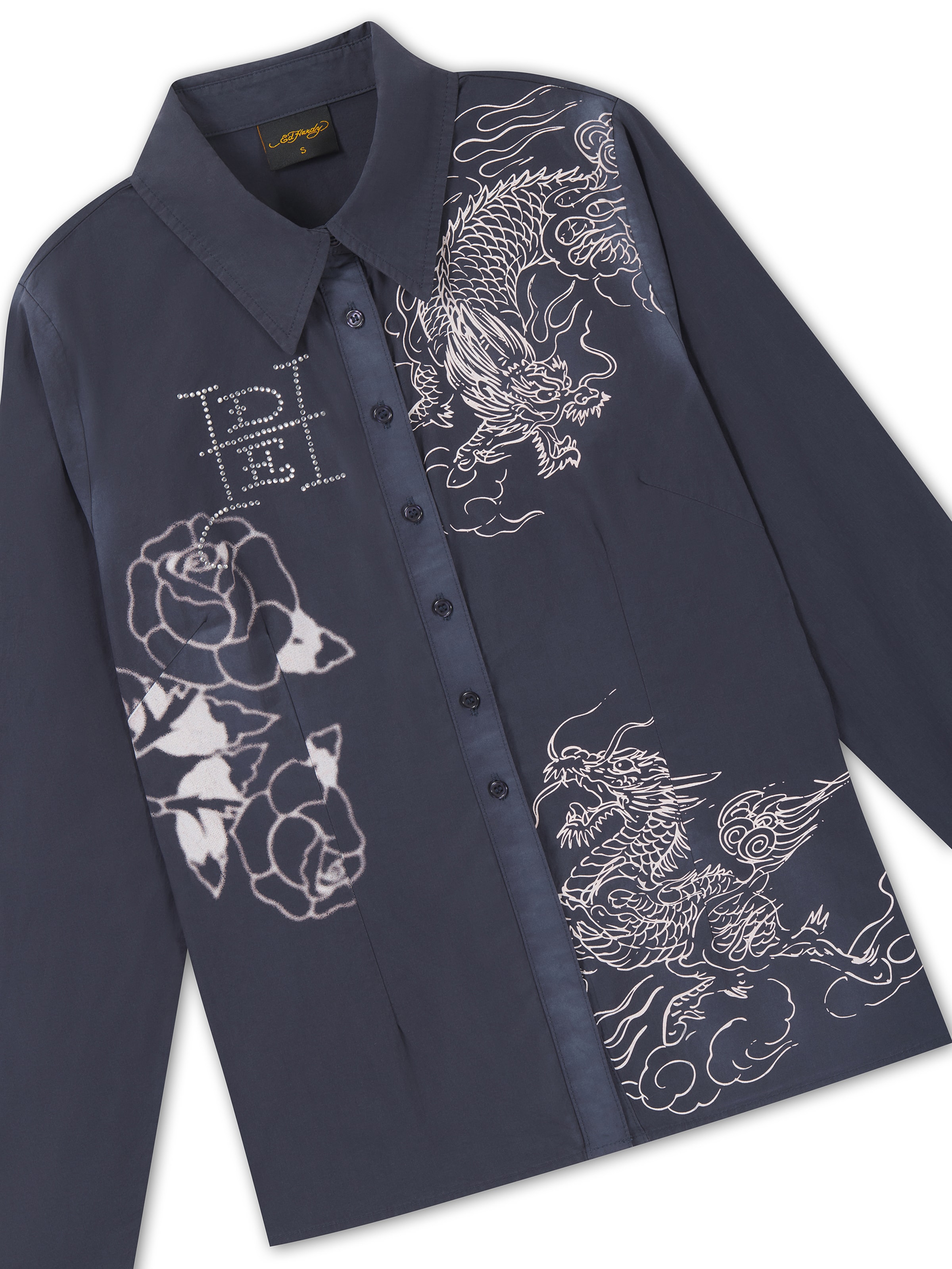 Camicia da donna di Ed Hardy in blu: superiore