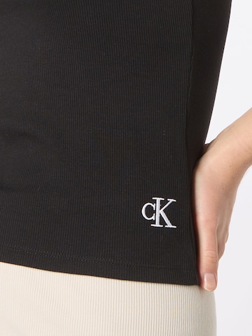 Calvin Klein Jeans Štandardný strih Top - Čierna