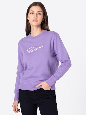 Sweat-shirt 'Ela' BOSS Orange en violet : devant