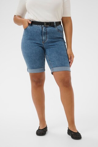 KAFFE CURVE - Skinny Calças de ganga 'KCvilana' em azul: frente