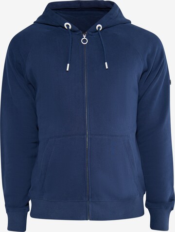 DreiMaster Maritim Sweatvest in Blauw: voorkant