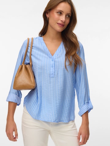 VERO MODA Bluzka 'VMKAJA' w kolorze niebieski: przód