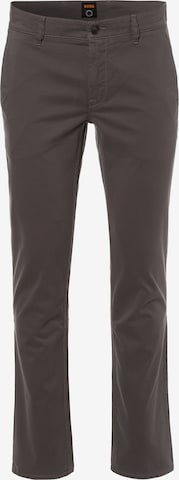 Coupe slim Pantalon chino BOSS Orange en gris : devant