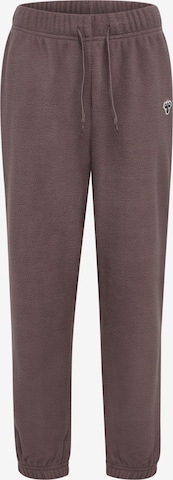 Hummel Tapered Broek in Bruin: voorkant