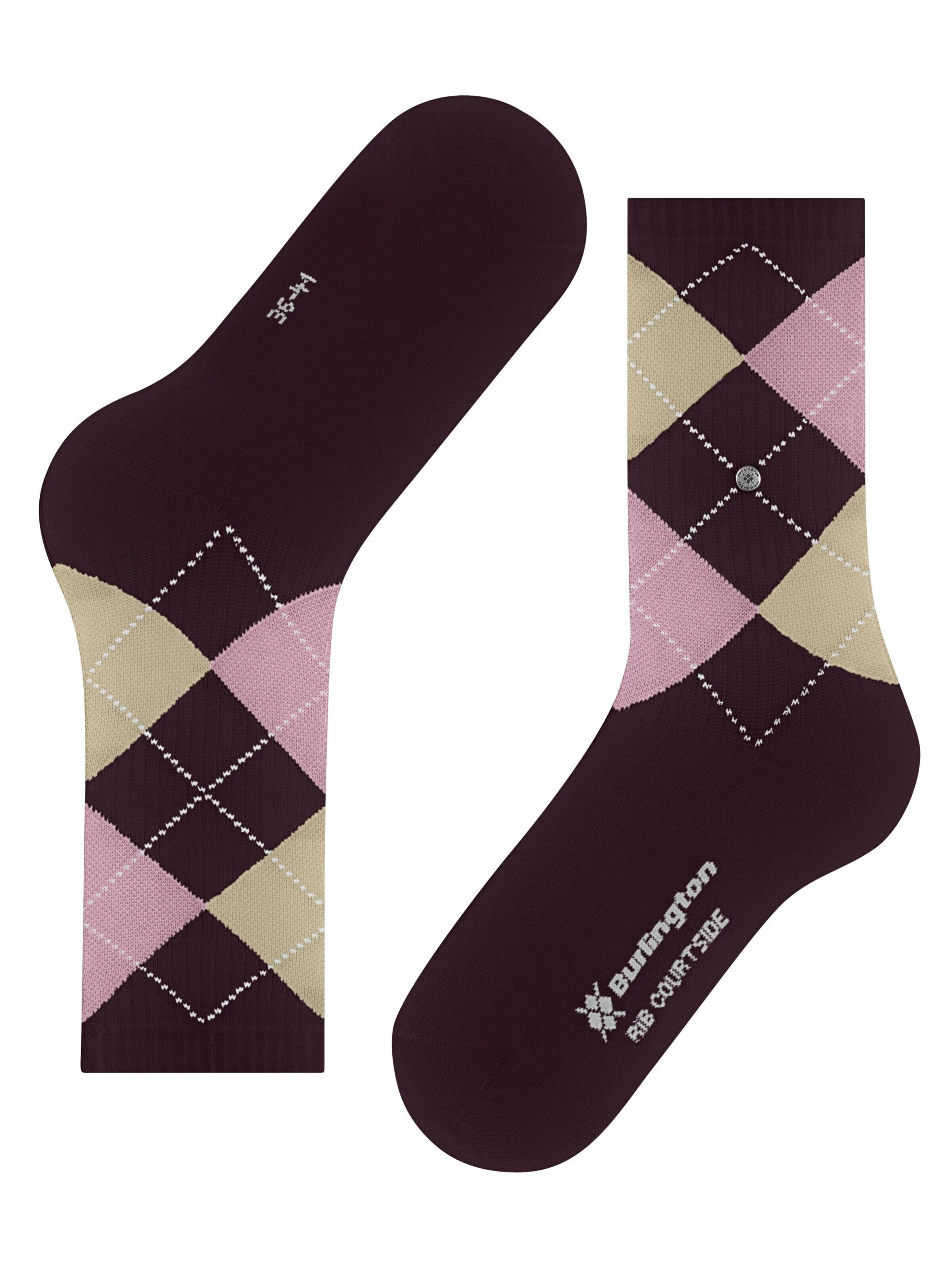 BURLINGTON Socks 'Rib Courtside' in Red