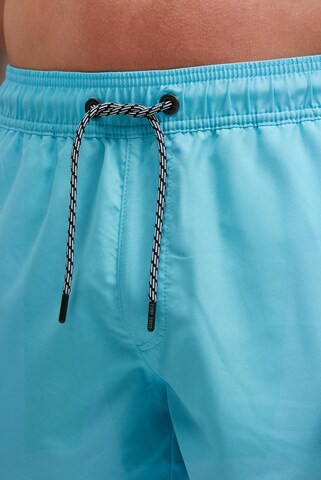 CAMP DAVID Badehose mit Wasser reaktiven Design in Blau