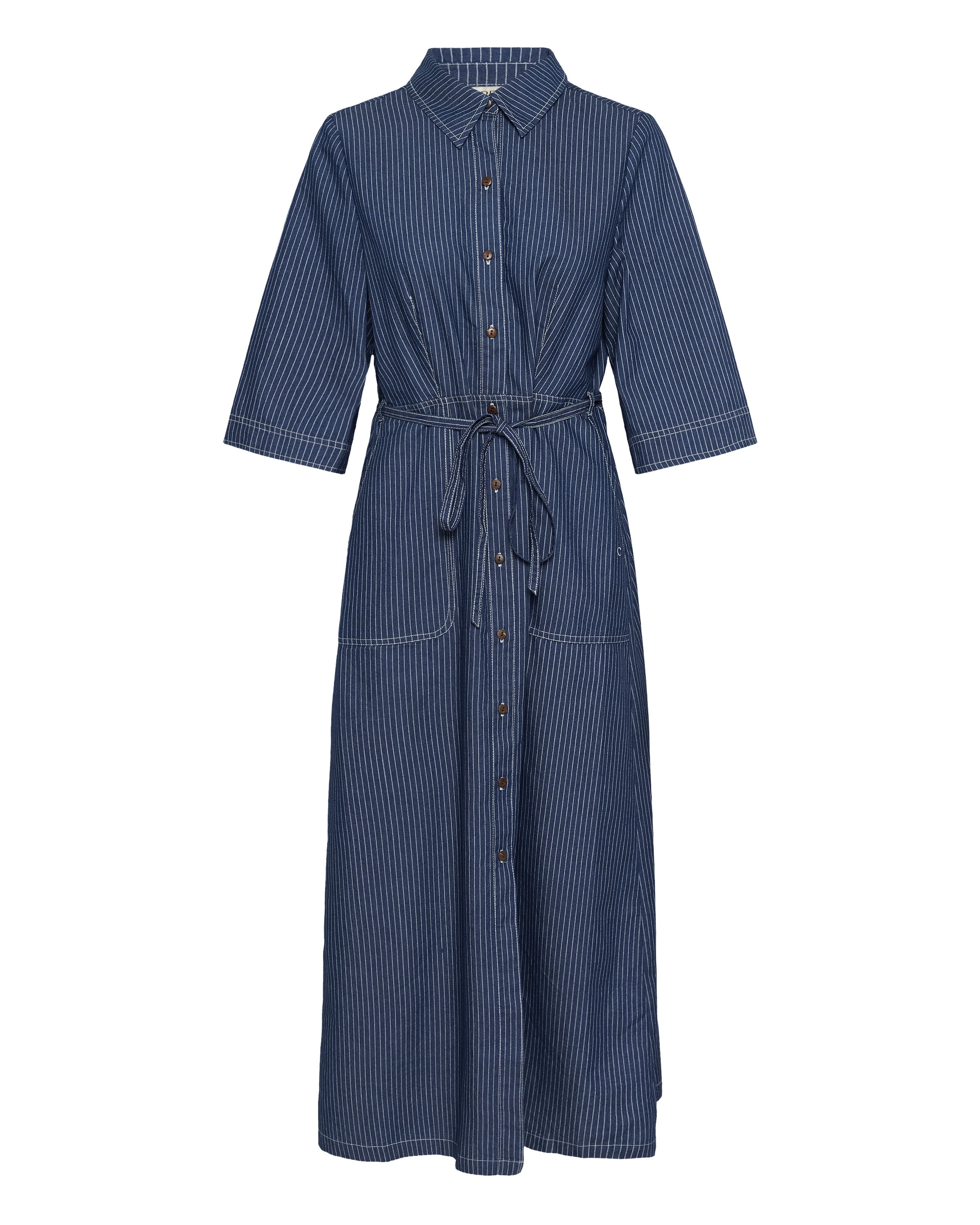 Cream - Vestido en azul: frente