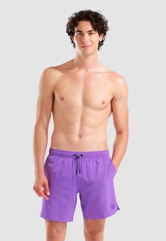 ARENAKupaće hlače 'EVO BEACH SHORT SOLID' - ljubičasta boja: prednji dio