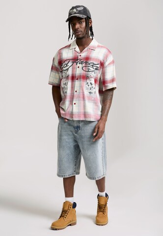 Ed Hardy Классический крой Рубашка в Красный