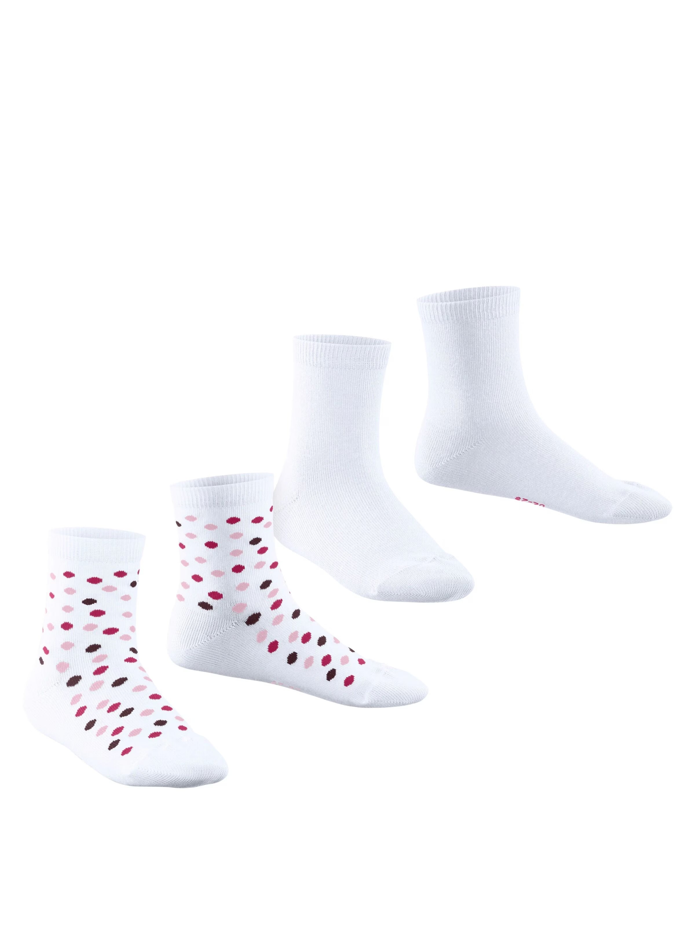 ESPRIT Socken 'Happy Dot 2-Pack' in Weiß: Vorderseite