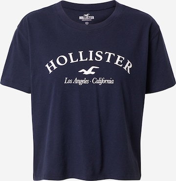 HOLLISTER Majica | modra barva: sprednja stran