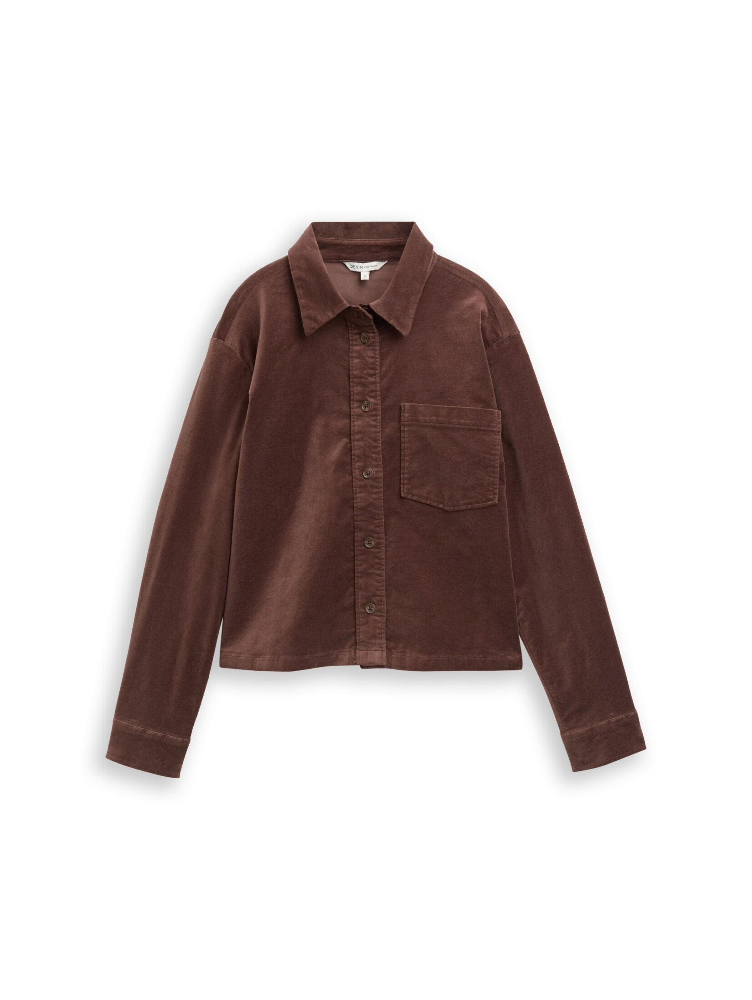 TOM TAILOR DENIM Blouse in de kleur Bruin, Productweergave