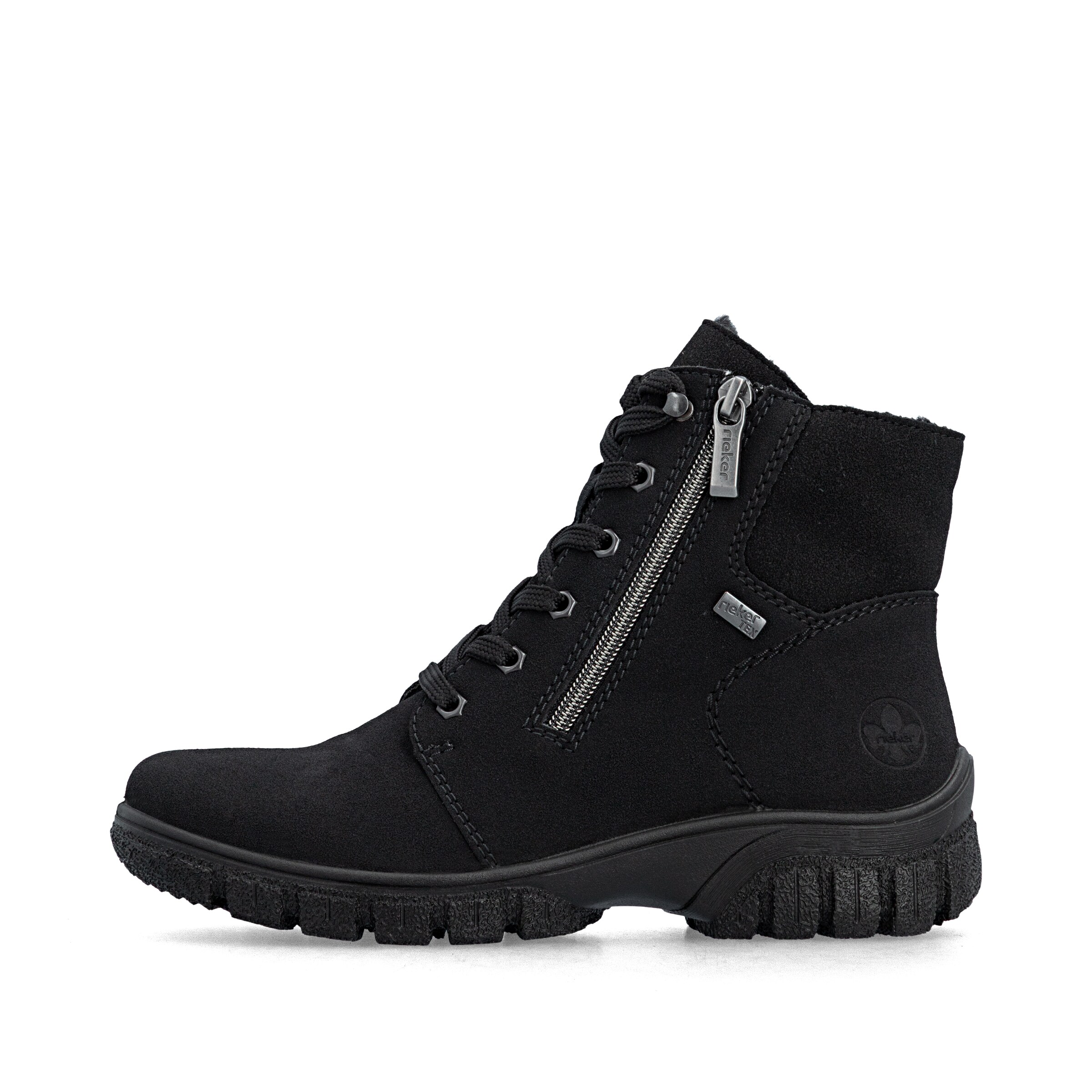 Bottines à lacets Rieker en noir
