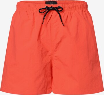 Shorts de bain Nils Sundström en orange : devant