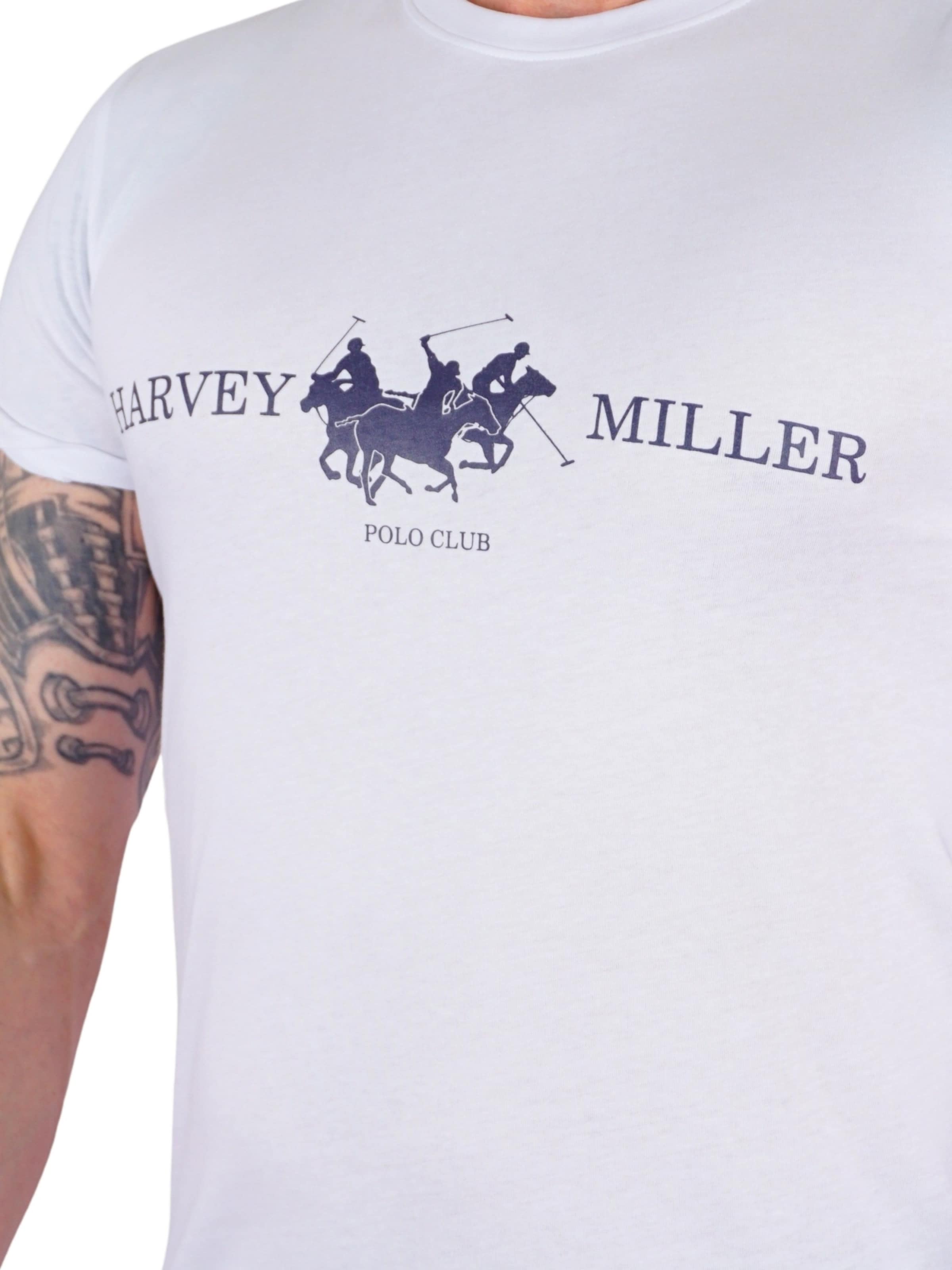 T-Shirt HARVEY MILLER en blanc