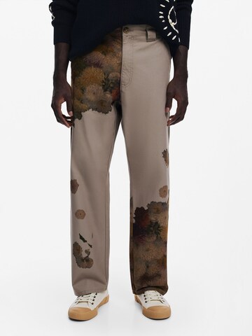 Desigual Loosefit Hose in Beige: Vorderseite