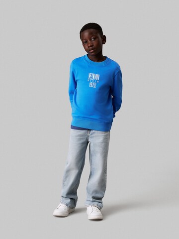 Calvin Klein Jeans Sweatshirt in Blauw