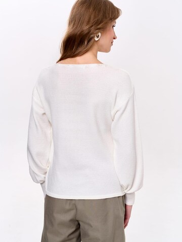 Blue Shadow Sweater in Beige