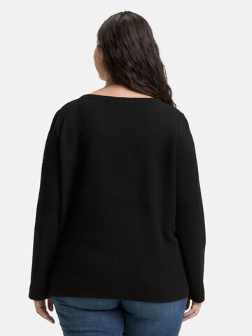 Tom Tailor Women + Shirt in Zwart