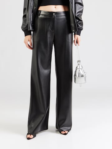 PATRIZIA PEPE - Pierna ancha Pantalón en negro: frente