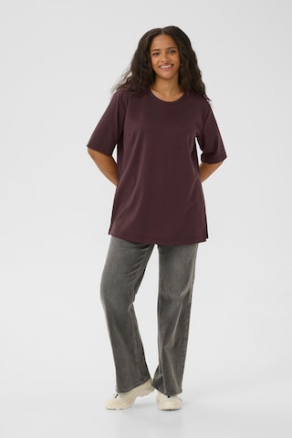 T-shirt 'Jenna' KAFFE CURVE en marron