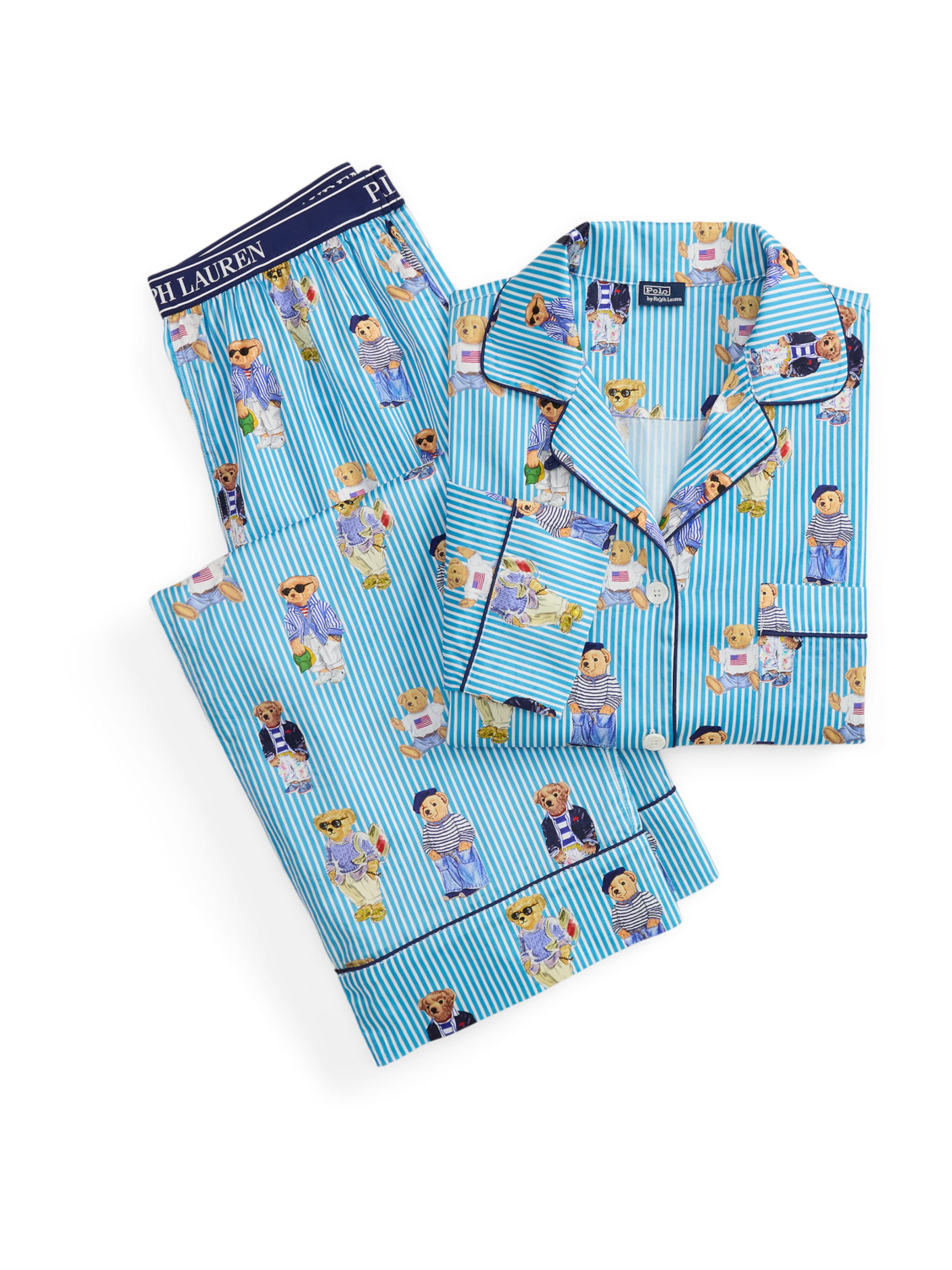 Polo Ralph Lauren - Pijama ' Iconic Bear ' en azul
