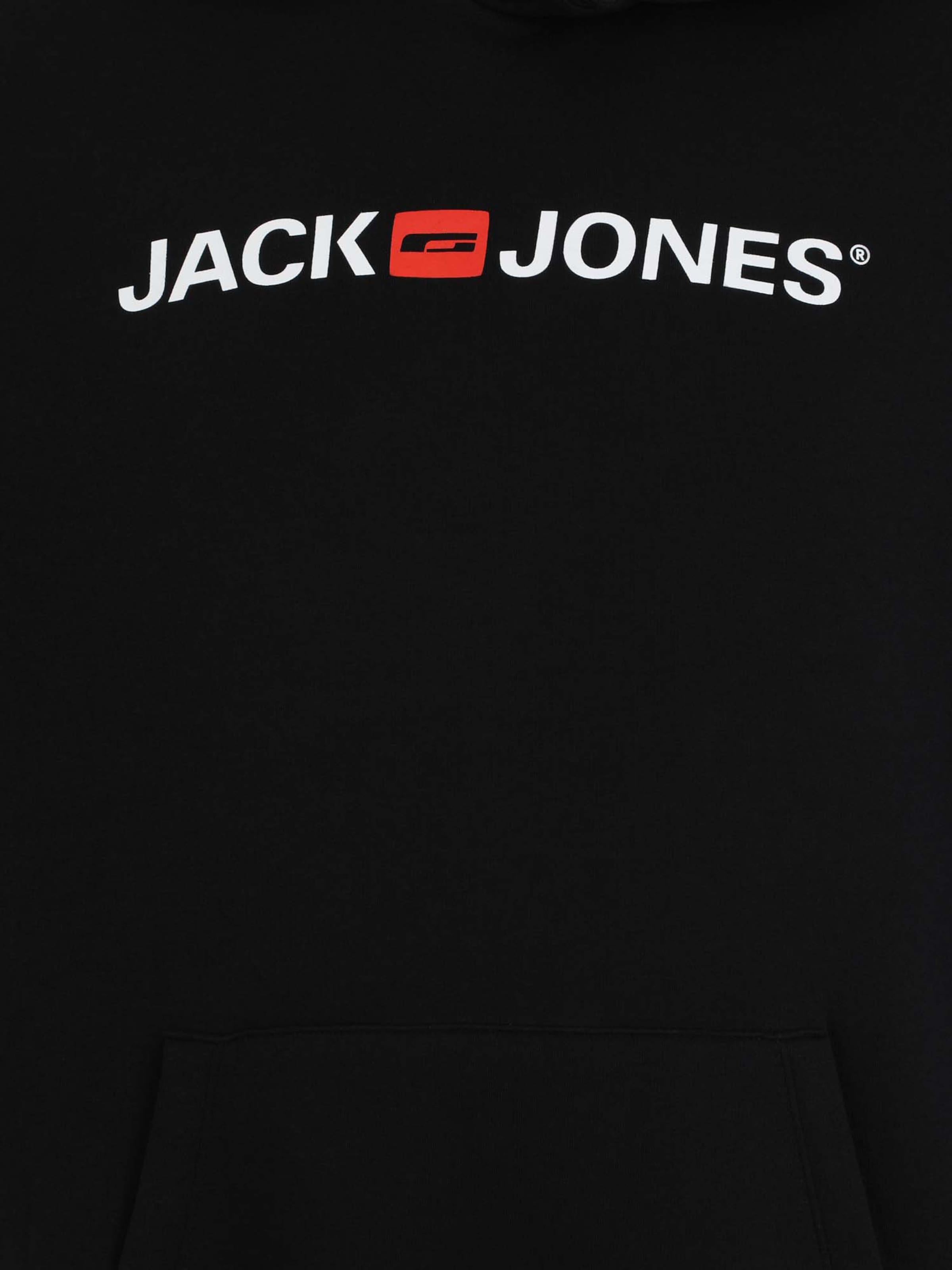 JACK & JONES Jcopoint Sweat Badge Crew Neck Bf, zwart, XL